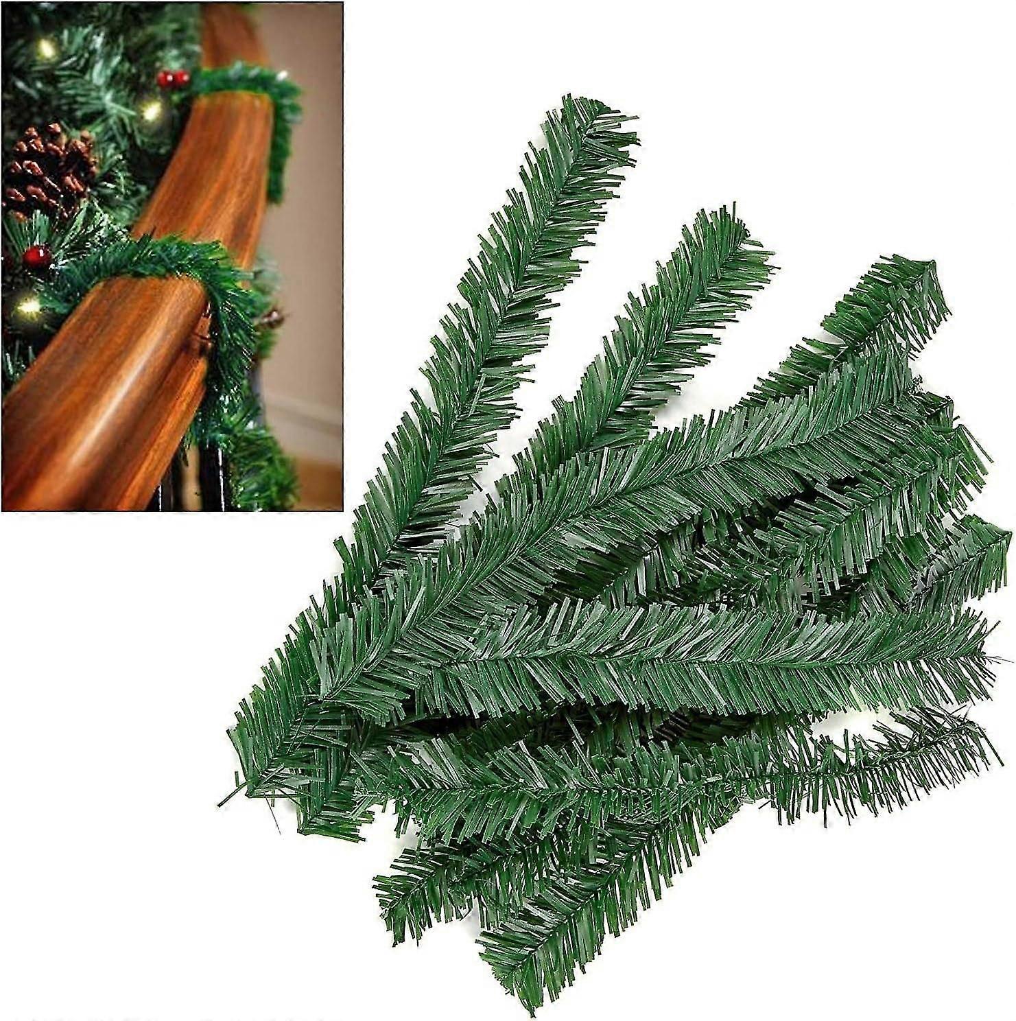 10-pack Green Wire Ties For Artificial Christmas Tree Garlands
