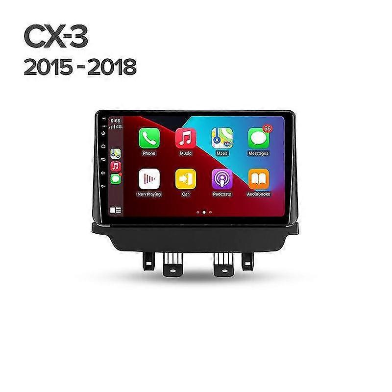 Android Auto Radio For Mazda CX-3 CX3 Mazda 2 DK 2014-2021 Carplay Stereo Car Multimedia Player GPS