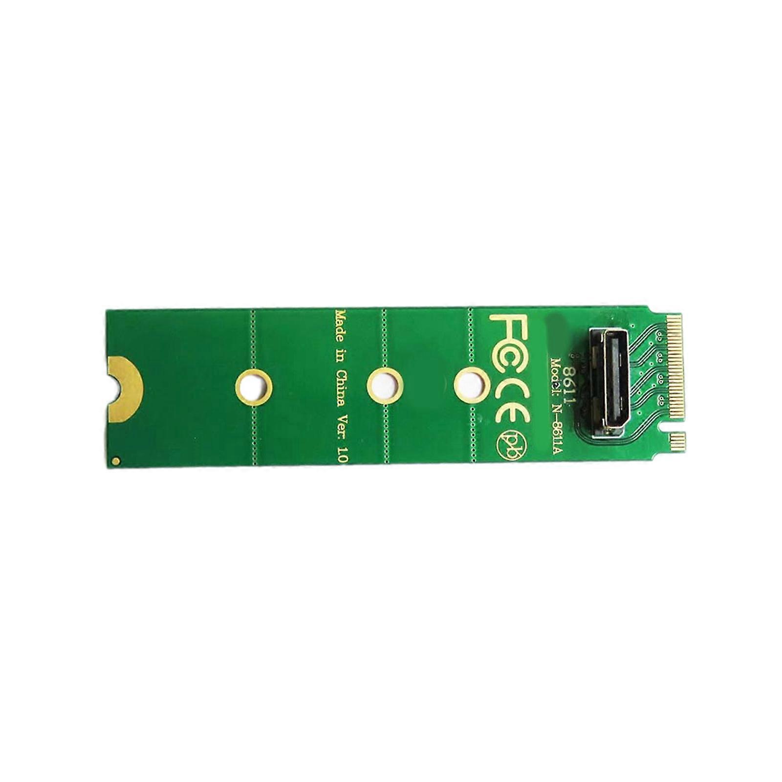 M.2 NVMe NGFF to Slim SFF-8611 SFF8611 Interfaces Connector Adapter Converter Card Multicolor