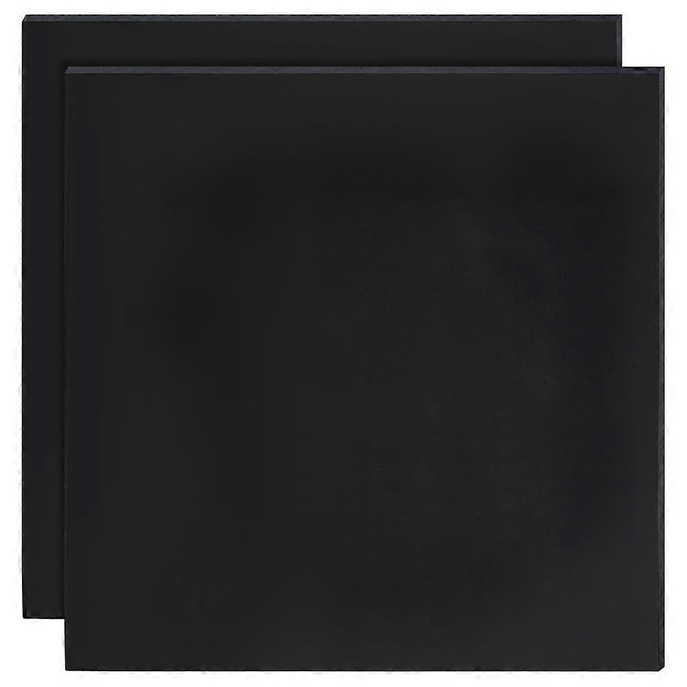 2Pcs 10x10Inch Silicone Rubber Sheets Black High Temperature Rsistant Rubber Mat for DIY Gaskets Material Pads Sealing Cushion 1mm Thick