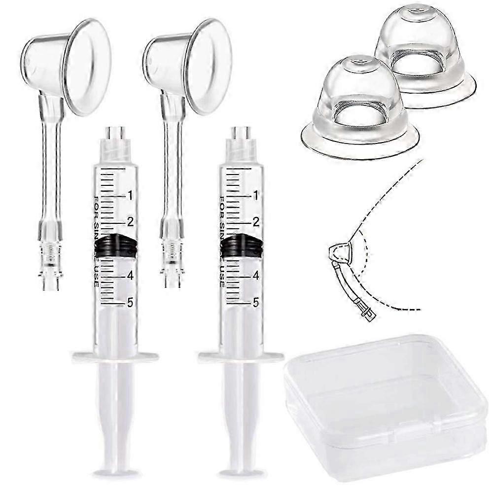 Nipple Aspirator Puller Shaper Feeding Sucking for Flat Inverted Nipples Treatment Redress Correction Niplette Attractor