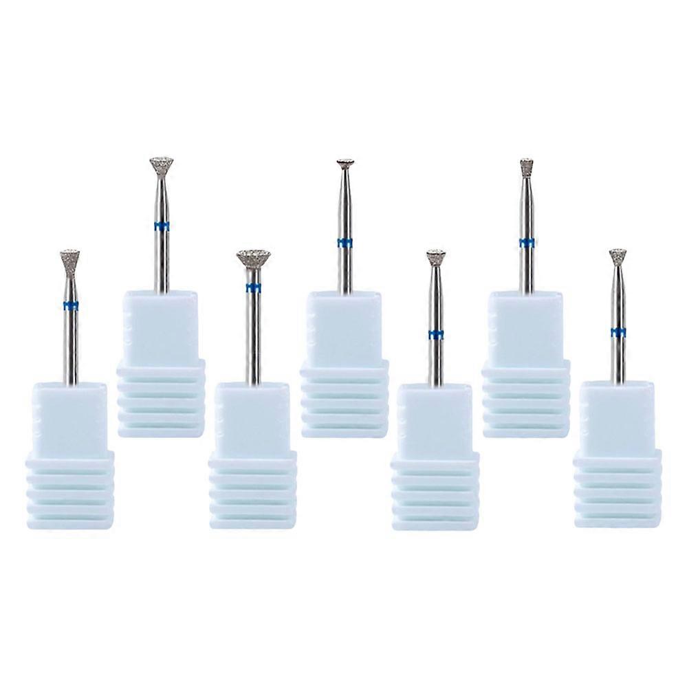Diamond Nail Drill Bits Professional Cuticle Remover Tips 7Pcs for Manicure