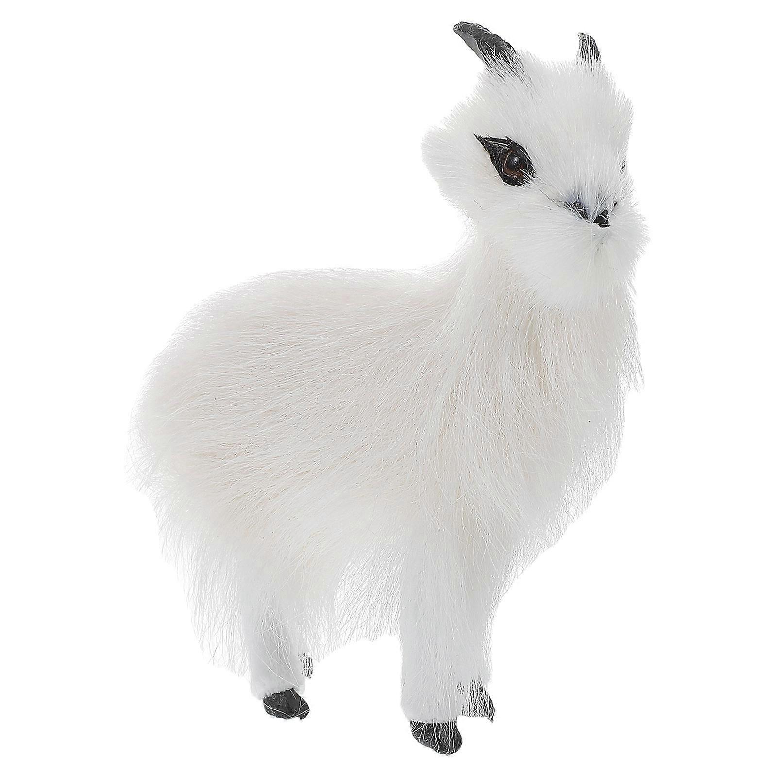 Lamb Stuffed Animal Faux Fur Model for Table Display