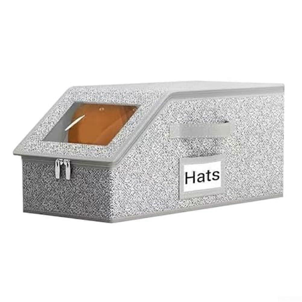 Baseball Cap Storage Case with Hard Shell and Zipper, Space Saving Hat Organizer for Travel
