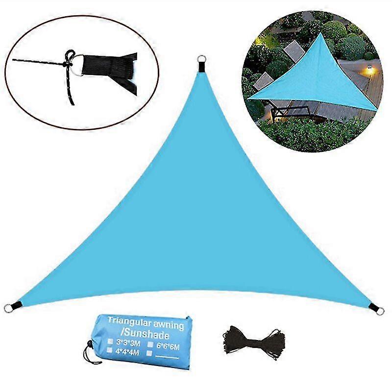 Triangle Sunshade Sail Canopy - Waterproof UV Block for Garden, Patio, Backyard