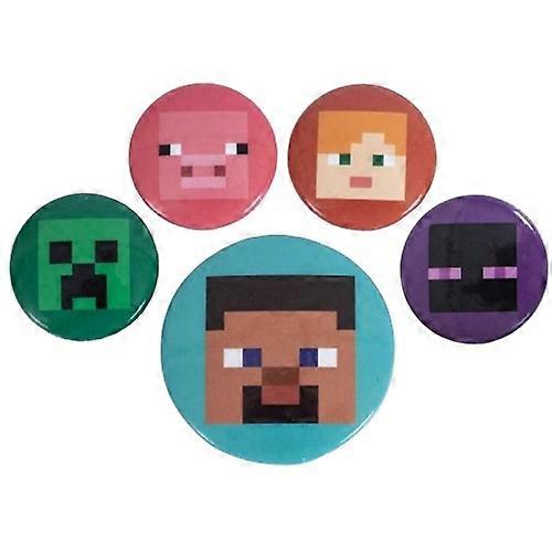 Minecraft Faces Badge (Pack of 5)