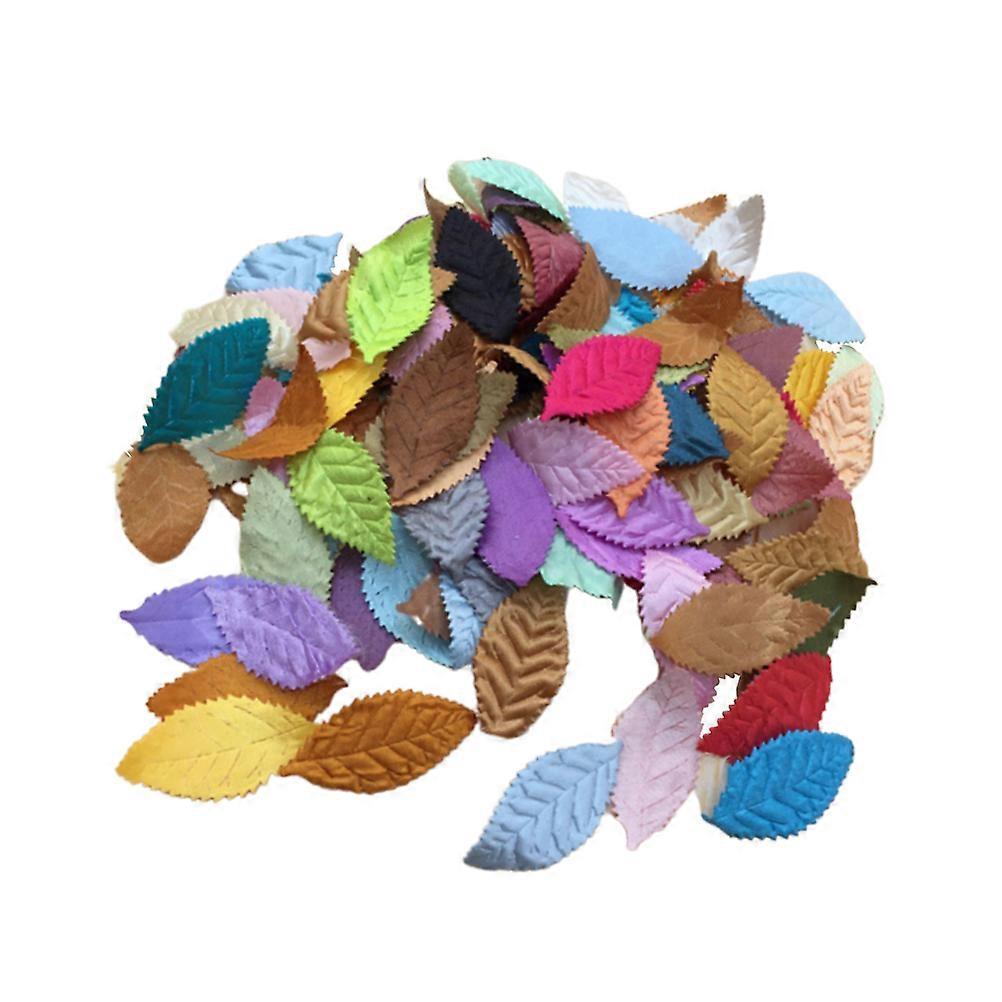 Colorful Artificial Silk Leaf for Wedding Party Decoration 100Pcs