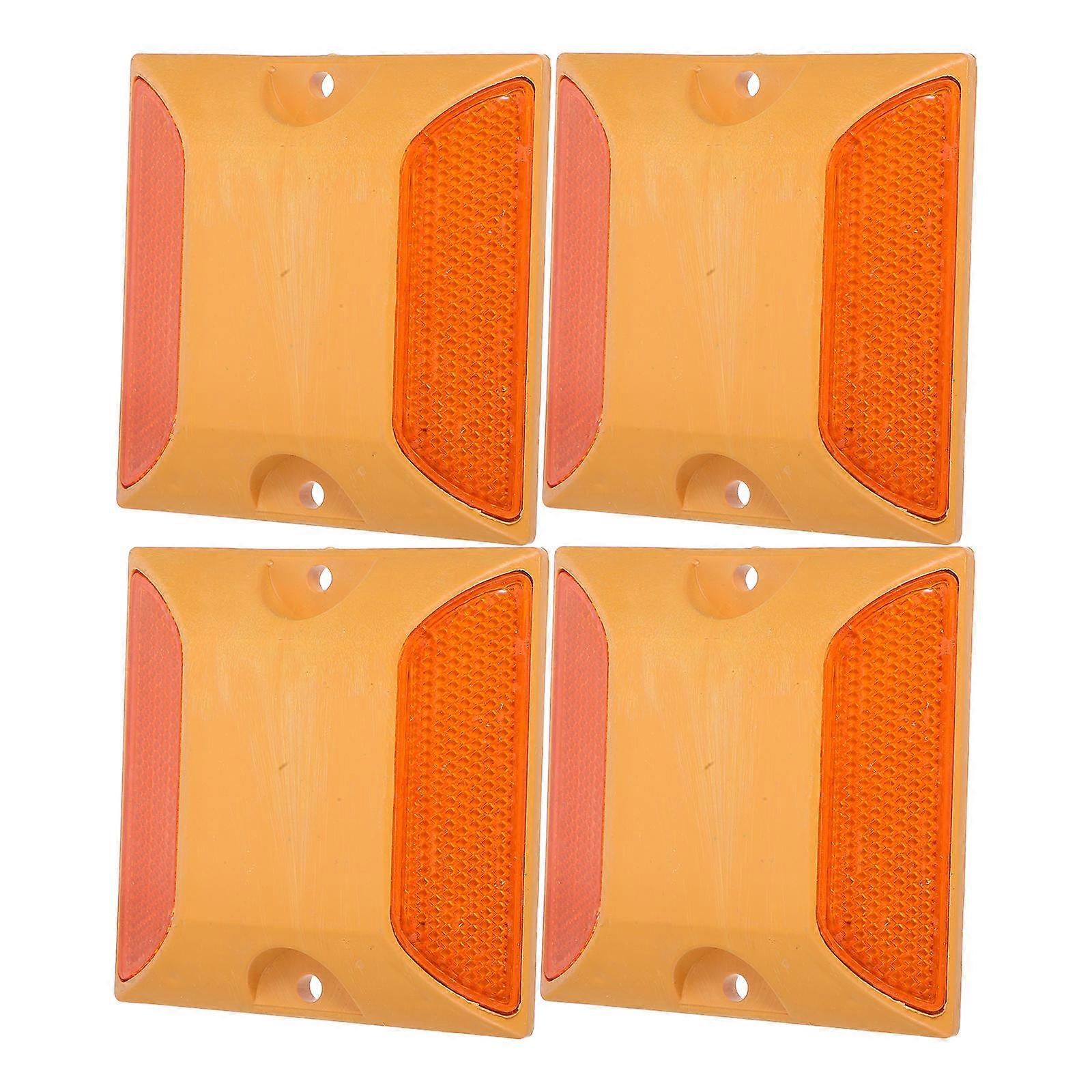 Easy Install ABS Reflective Pavement Marker for Sidewalks 4Pcs