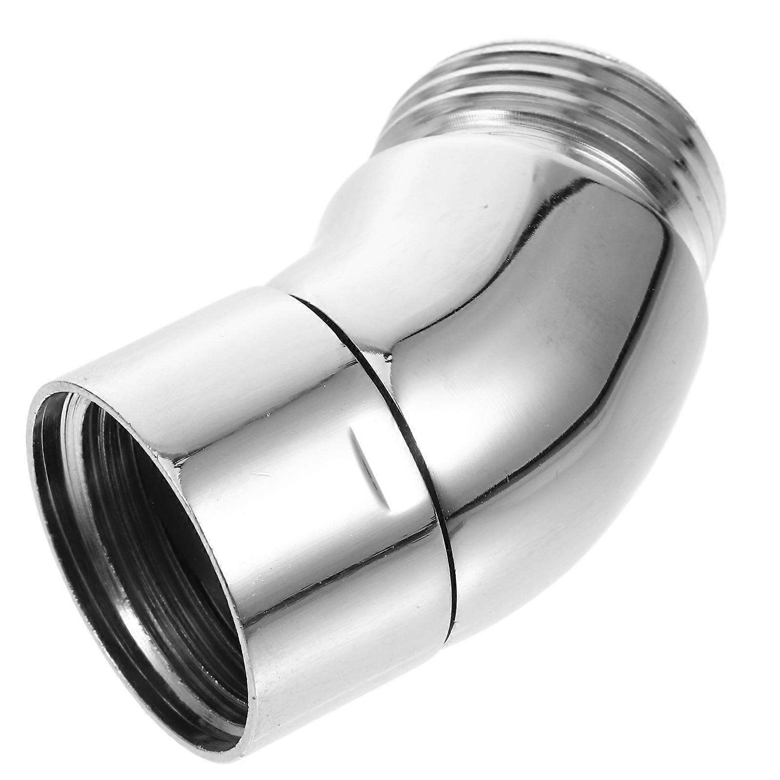 Silver Shower Adapter for Angle Adjustment with Durable Copper Material