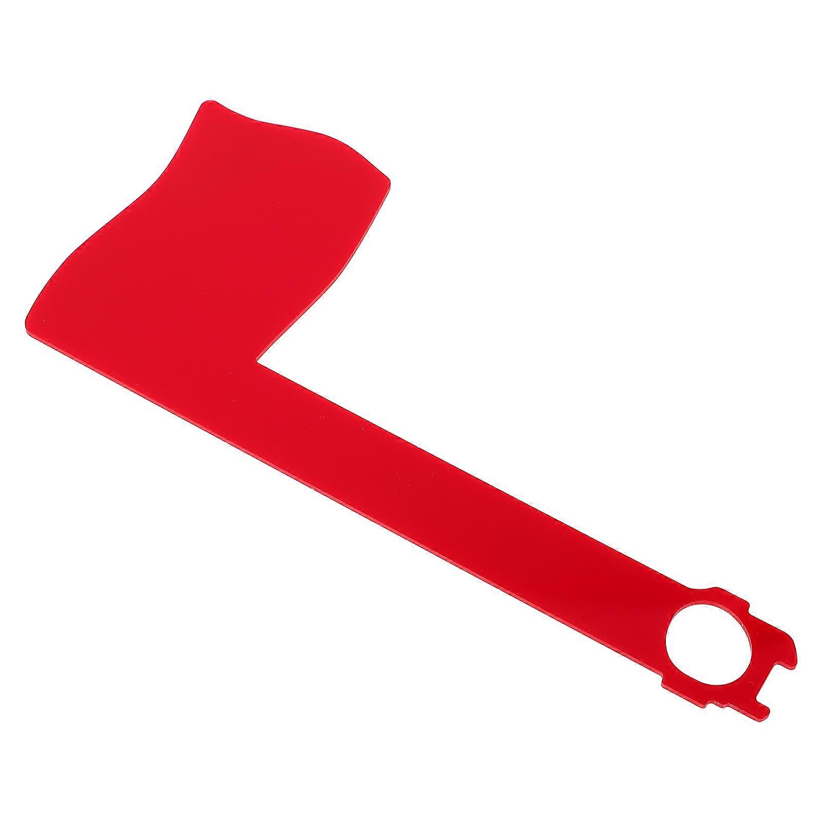 Rotatable Red Flag Acrylic Mailbox for Decor with Mini Flag