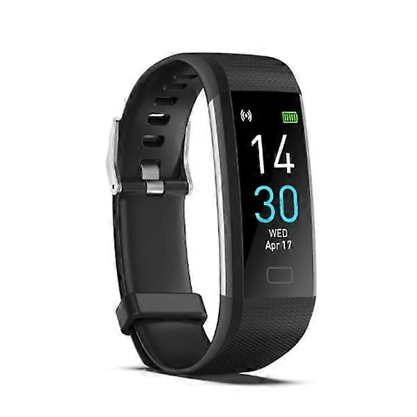 Fitness pedometer watch without Bluetooth without app pedometer sleep monitor calorie counter (black)