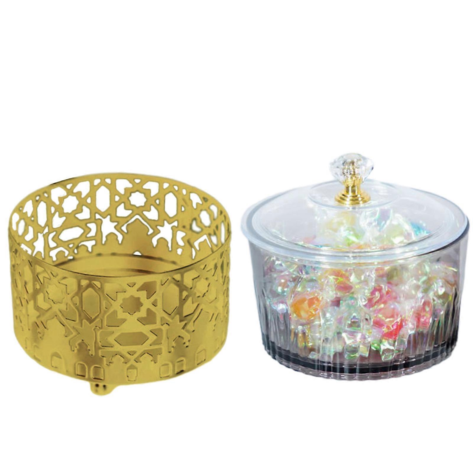 Exquisite Middle Eastern Candy Platter Unique Snack Tray Food Tray Decor for Home Dessert Tray Festival Party Supplies  Gold