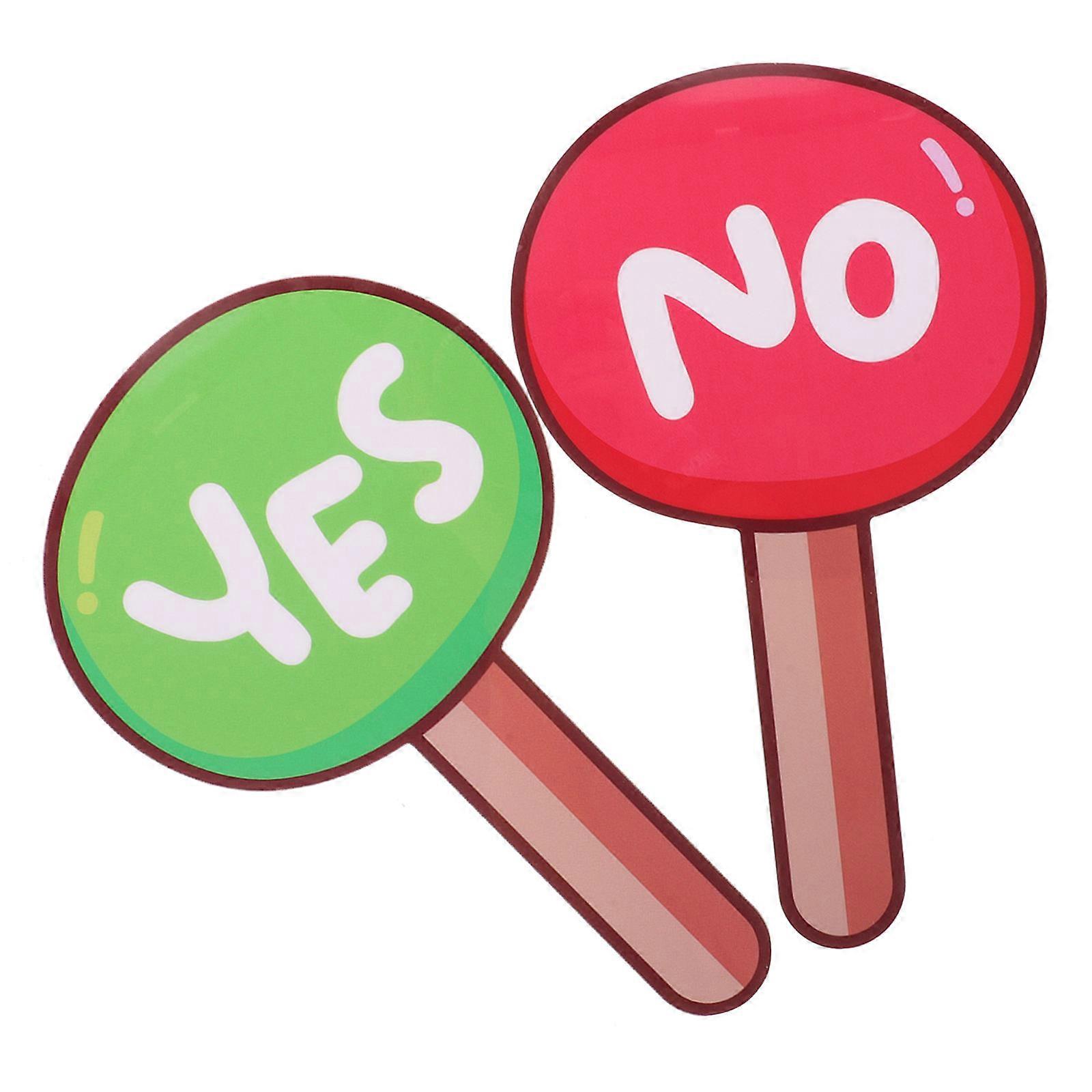 Duicepai Handheld Judging Board for Classroom Voting 2Pcs PVC Paddle