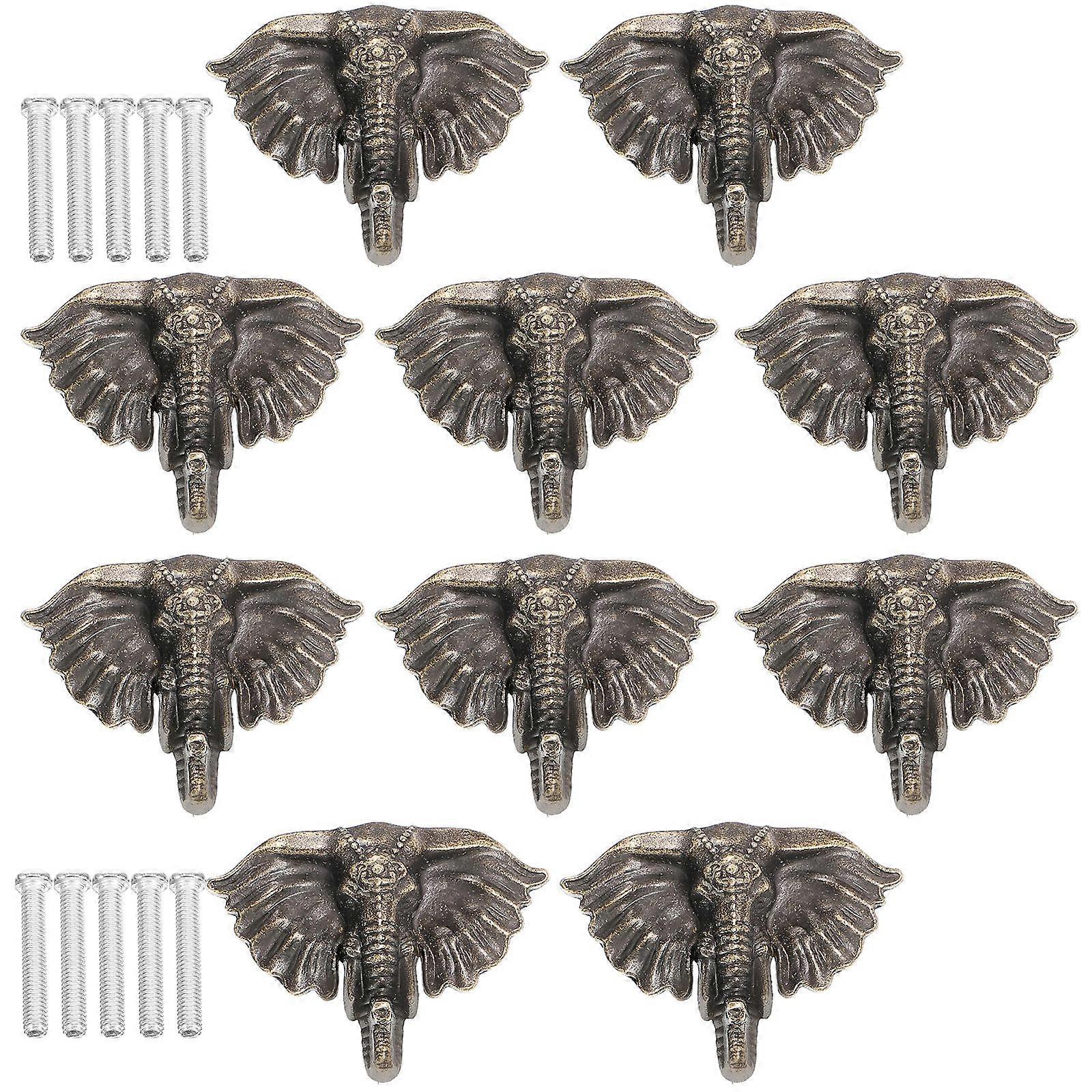 Retro Animal Head Pull Ring Handle 30 Sets Designed For Cabinets Drawers And Wardrobes With Rust Resistant Functionality