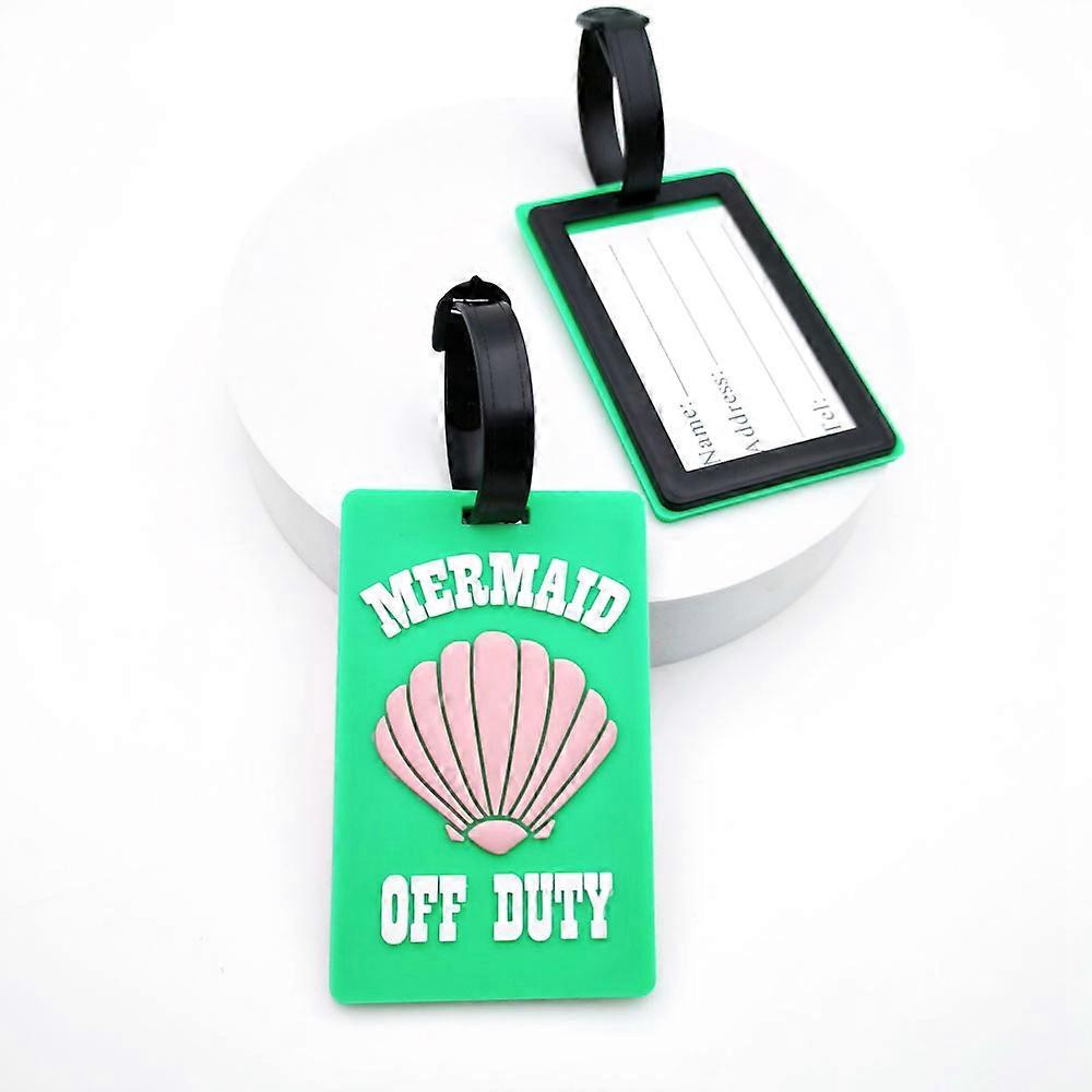 ��tiquettes de bagages pour valise de voyage, 1 pi��ce, accessoires, ��tiquette de bagage de dessin anim�� mignon, porte-adresse de valise en pl