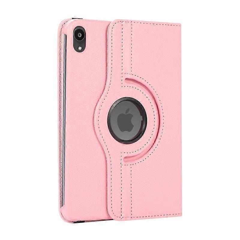 Stylish Case For Ipad Mini 4/5 Pink Lychee Texture Rotating Leather No2938