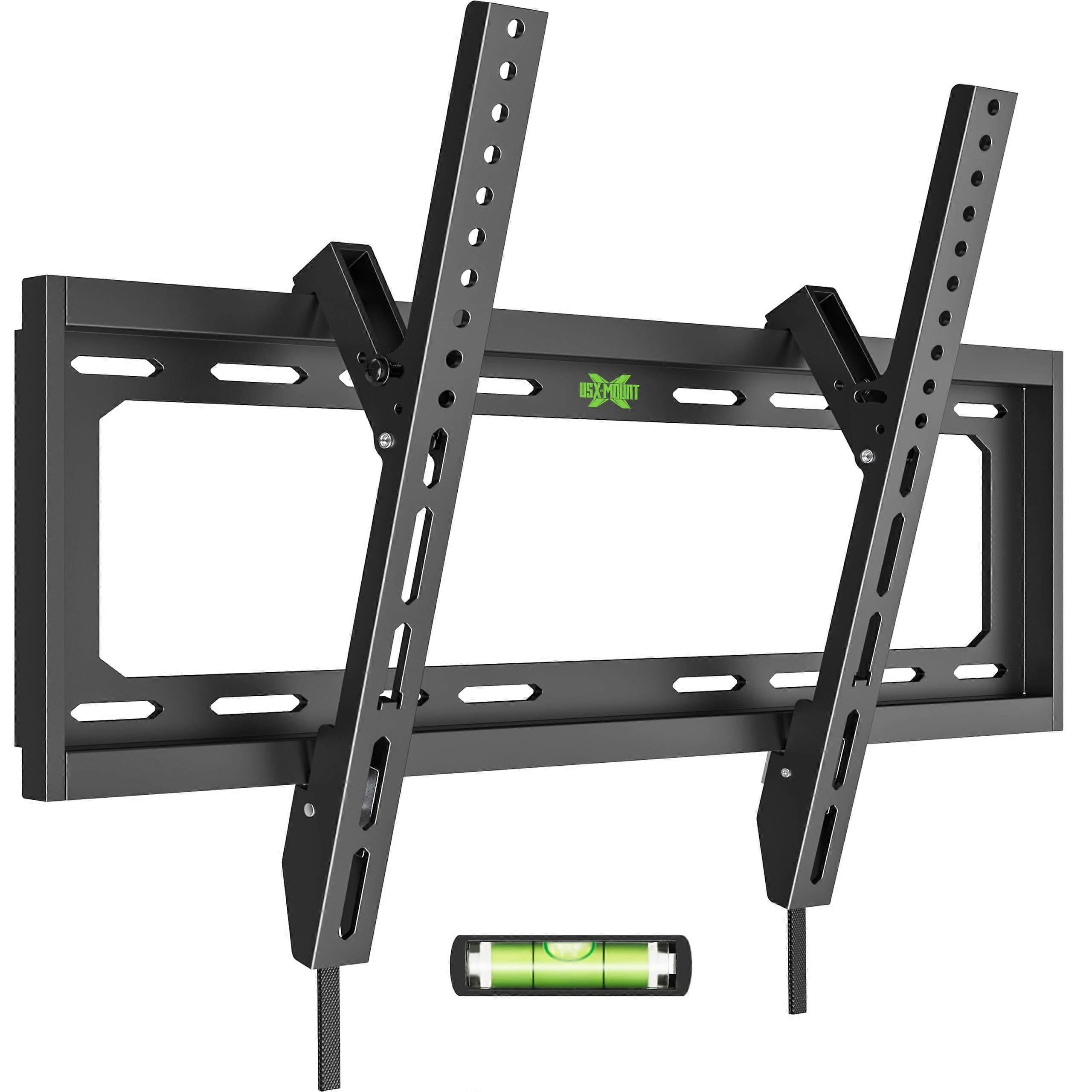 Universal Tilting TV Wall Mount Bracket for 2660 Inch LED LCD OLED, Low Profile VESA 400x400, Adjustable Viewing Angle, Quick Lock Release