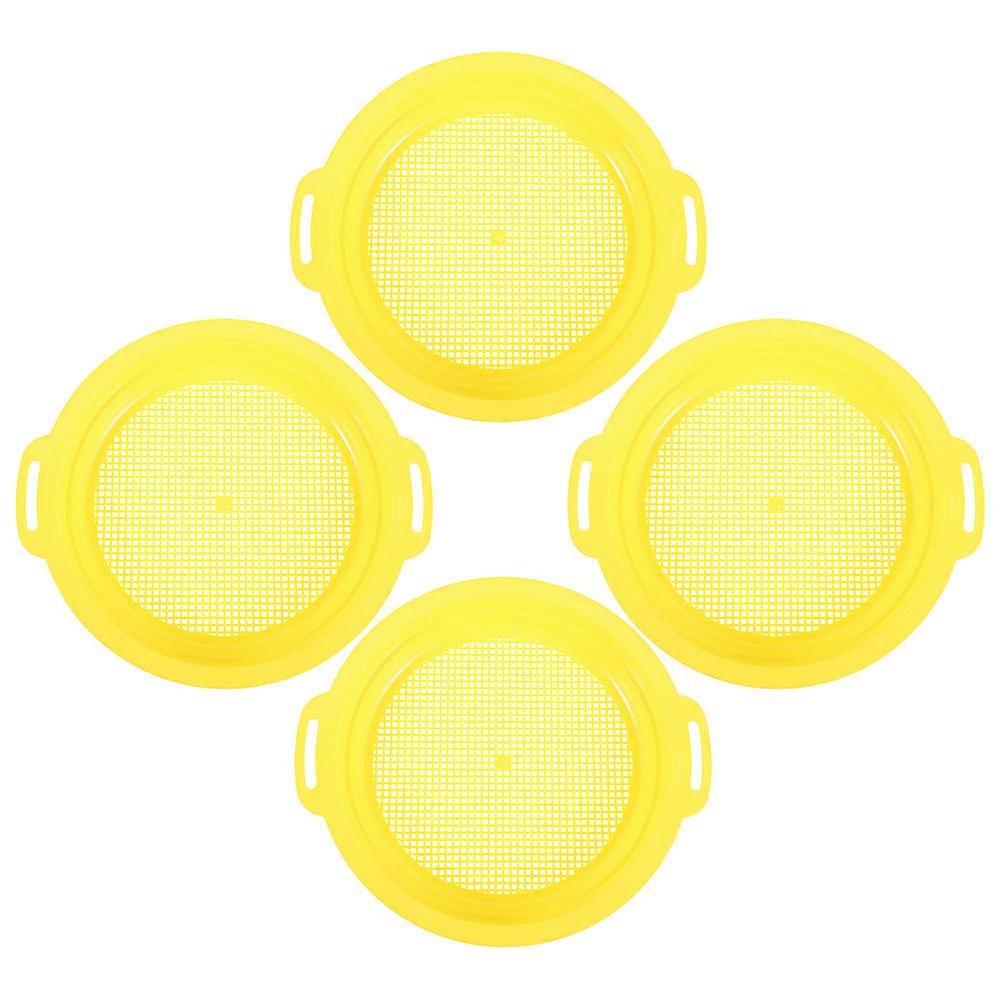Mine Sieve Pan for Sorting and Sifting 4Pcs Durable Plastic Panning Pan