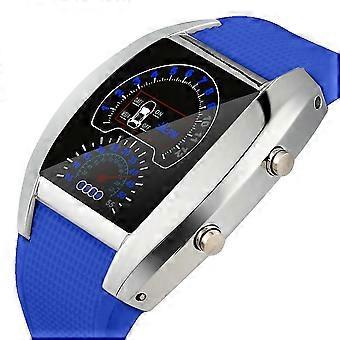 LED elektronisch horloge met dashboard, elektronisch sporthorloge voor heren