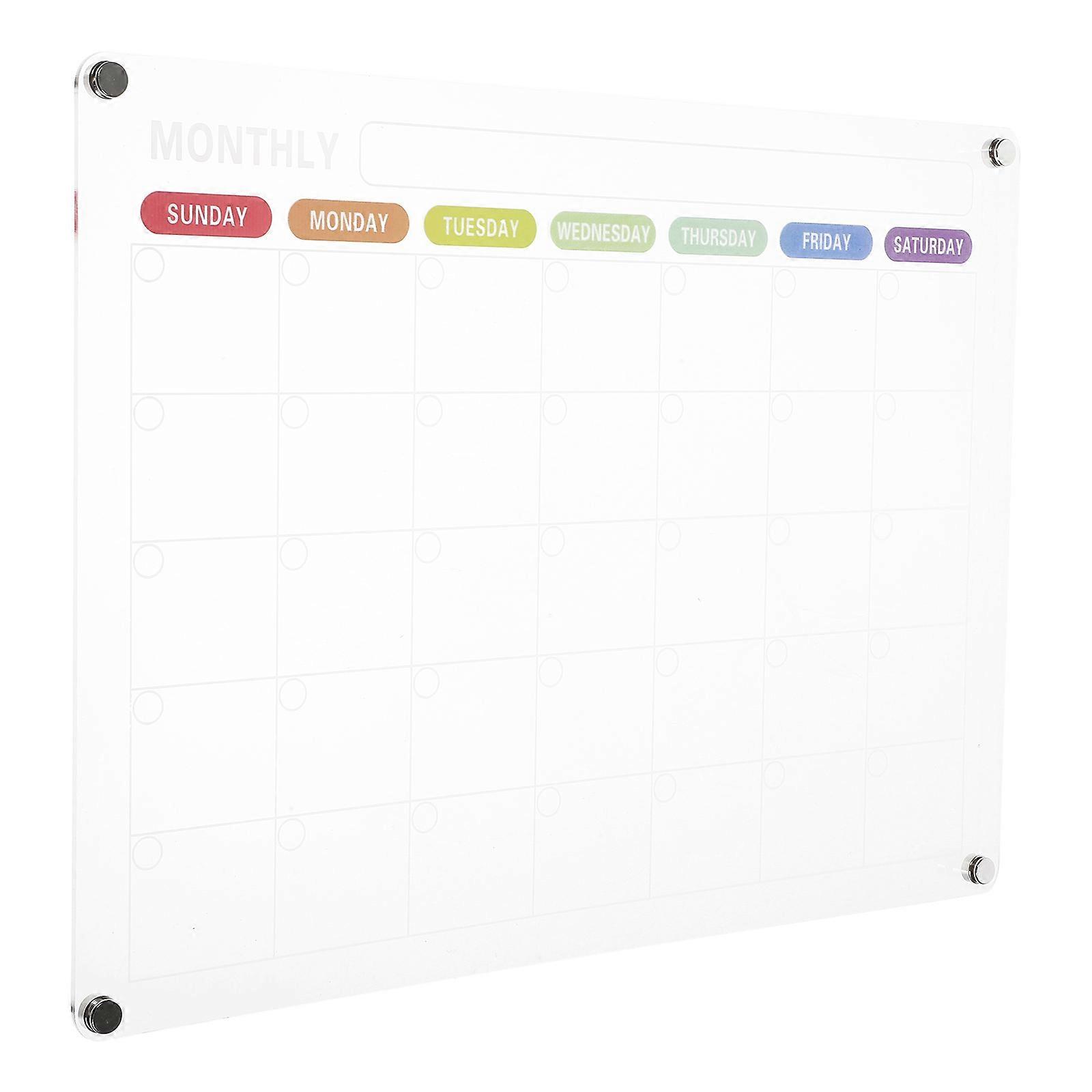 Acrylic Memo Board 2Pcs Ideal For Students Professionals 15.72X11.79IN Multi-Functional Message Board
