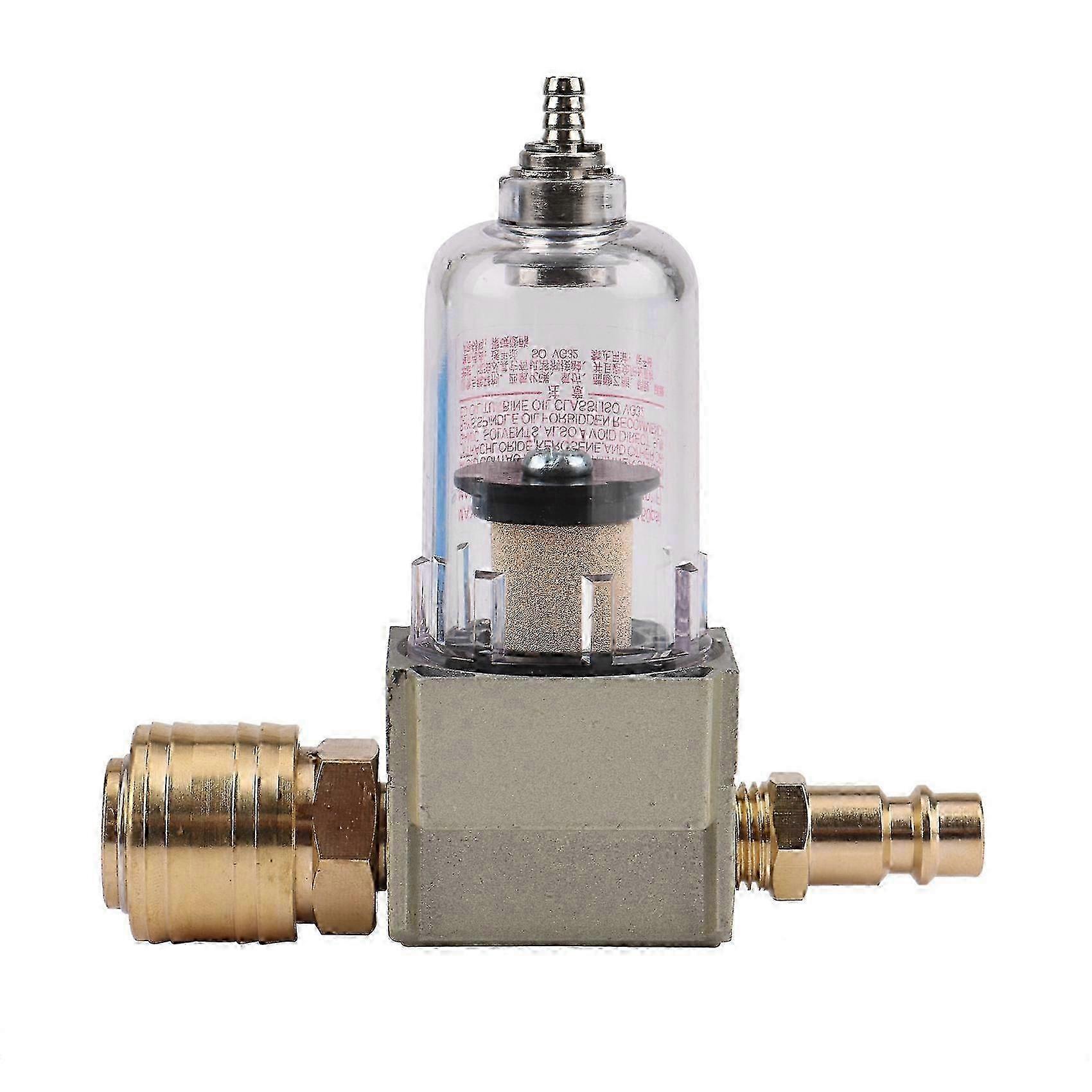 1Pc Oil Water Separator Filter Compressed Air Filter Including 1/4 inch Quick Coupling for the Compr