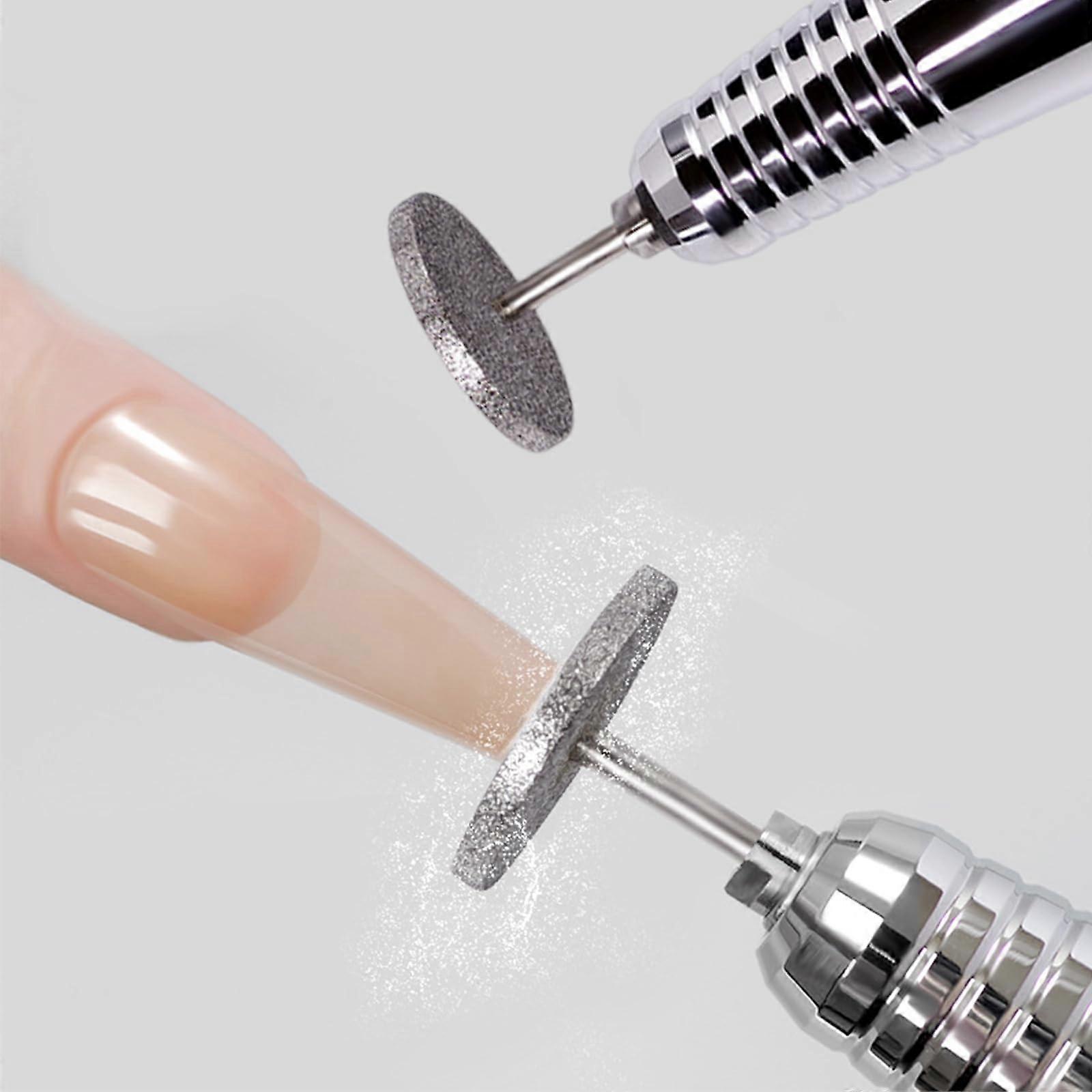 2Pcs Diamond Nail Drill Bit Set for Cuticle Removal Compatible with Most Electric Nail Drill