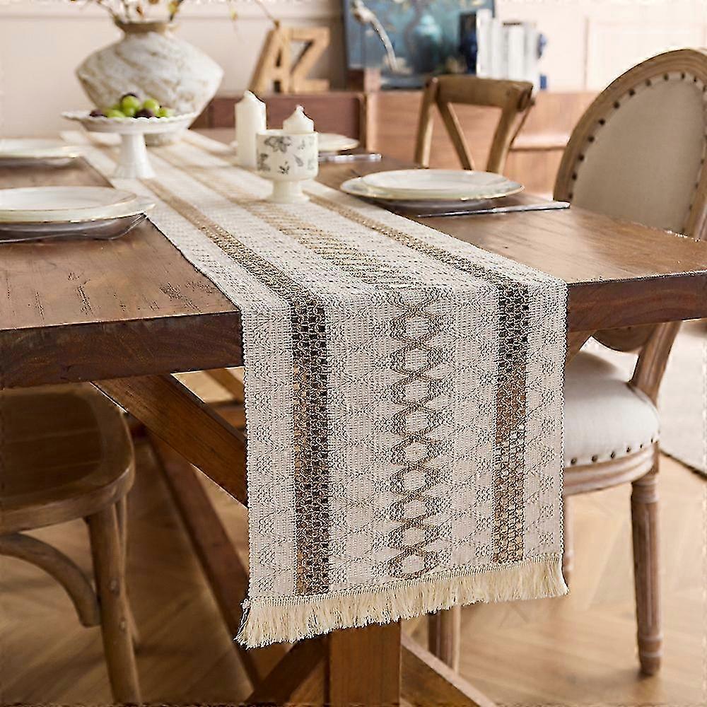 Patchwork Table Runner Two- Two Tone Cabinet Cover Patchwork Table Runner 26-27s