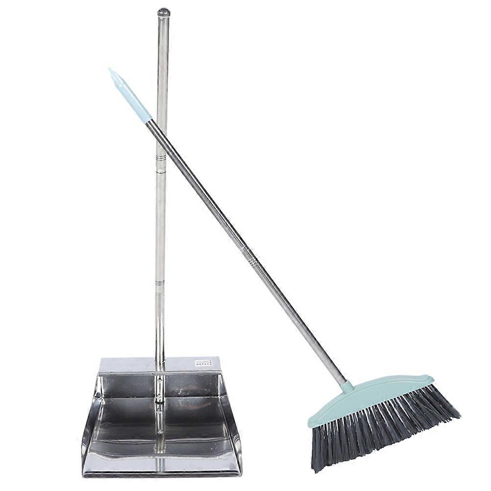 Dust Pan with Long Handle Floor Cleaning Kit Dust Removal Durable Construction for 1Set