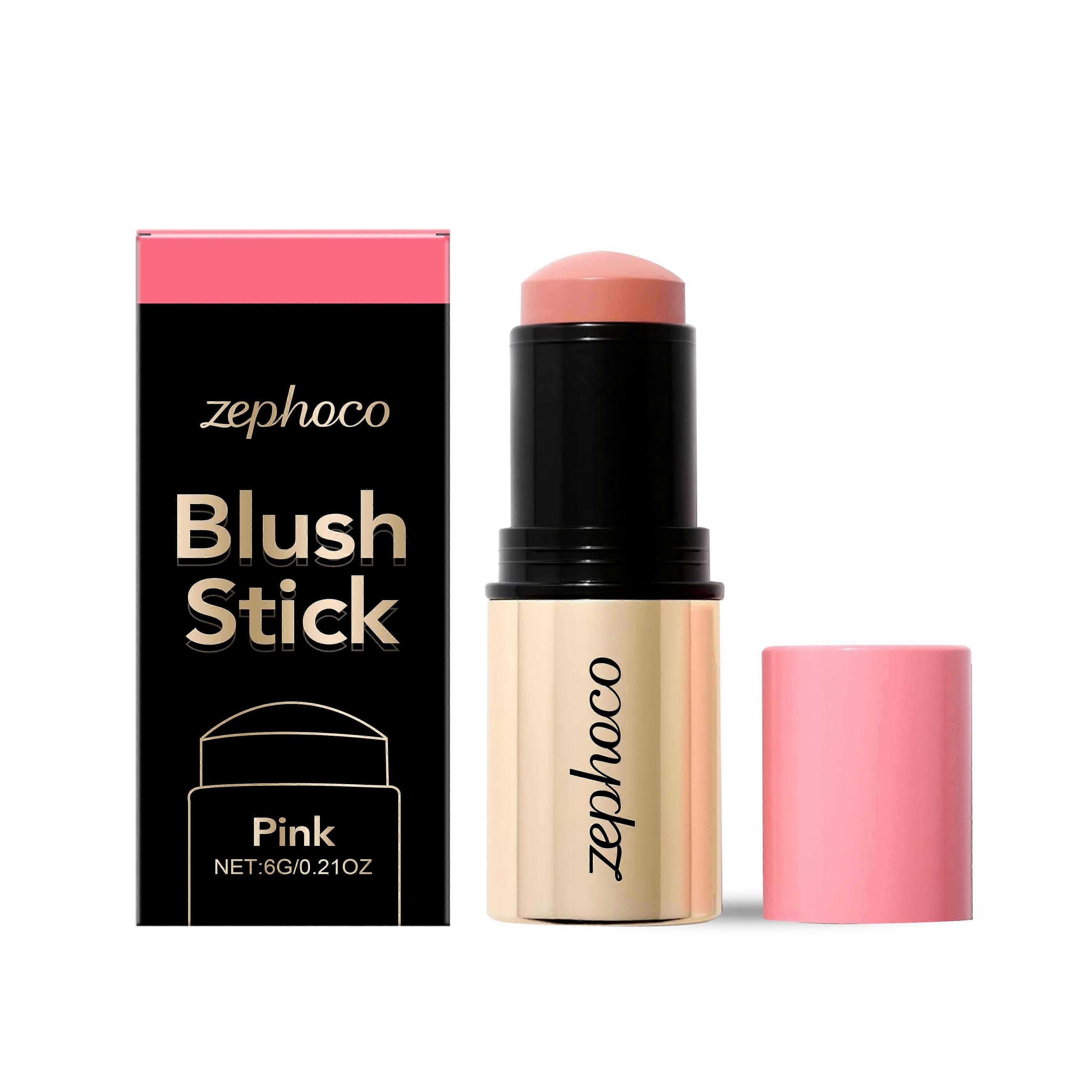 Zephoco Pink Moisturizing Blush Stick Daily Gentle And Easy To Push