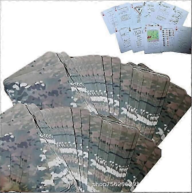 Tactical Knowledge Playing Cards,52-Card Deck Featuring Essential Tactics