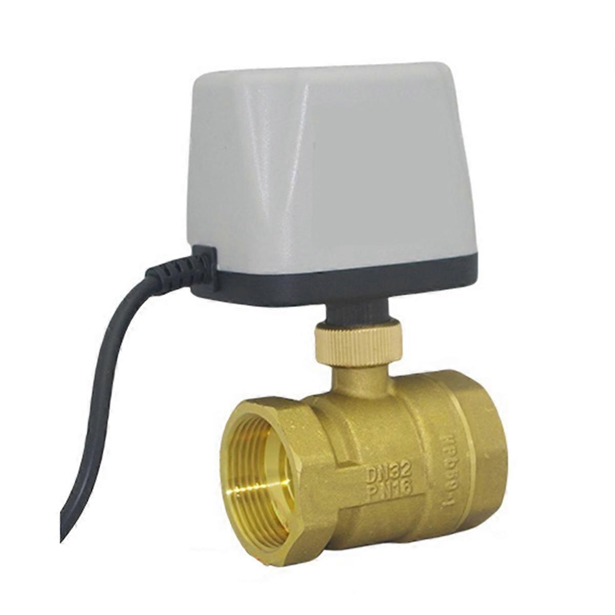 Brass Normally Closed Quick-Open Motorized Ball Valve 2-Wire Brass Electric