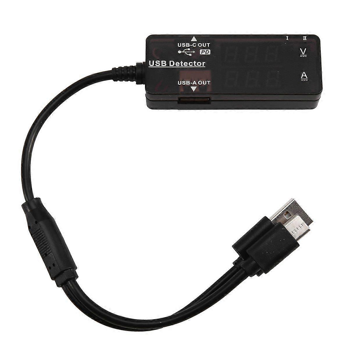 USB Multi-Function Digital Display DC Voltage Ammeter Power Meter DC 3.2-30V 0-5A Voltmeter Charger