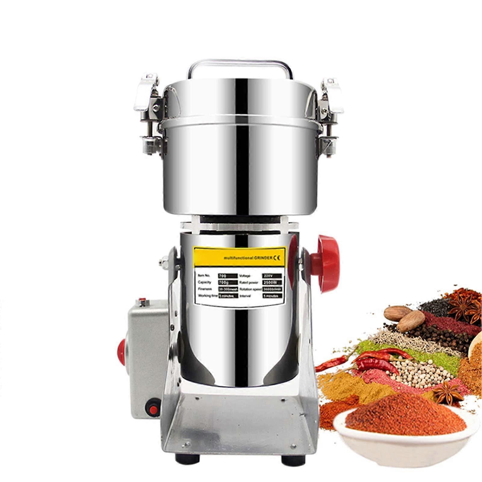 2000G Commercial Electric Grain Mill Grinder Speed SwingType Herb Crusher with Timer