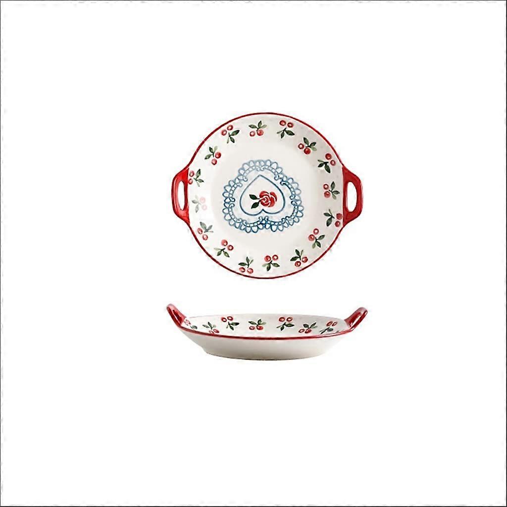 Large Ceramic Salad Serving Bowl, Dishwasher and Microwave Safe, Stackable Large Capacity Design