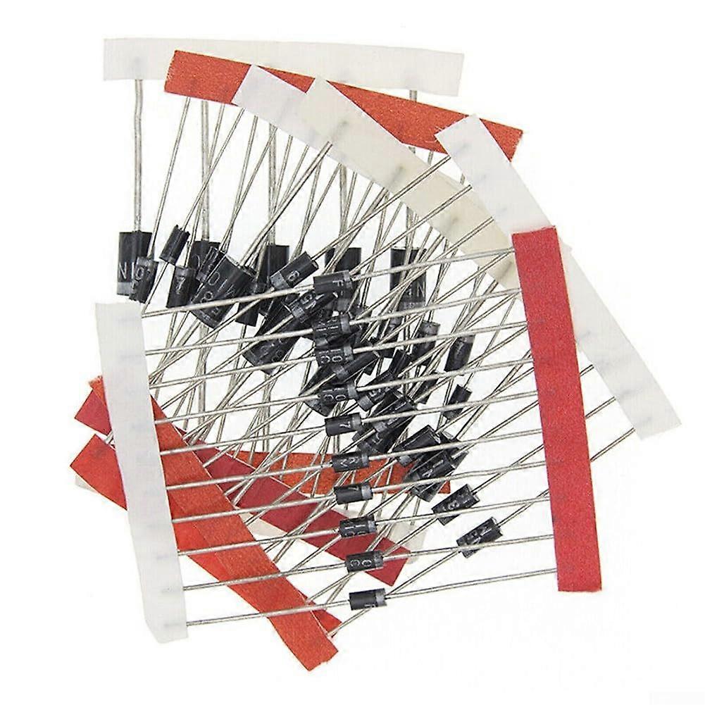 Diode Rectifier Kit 100 Pcs Assorted Set with 1N4148 1N4007 Schottky for Electronics