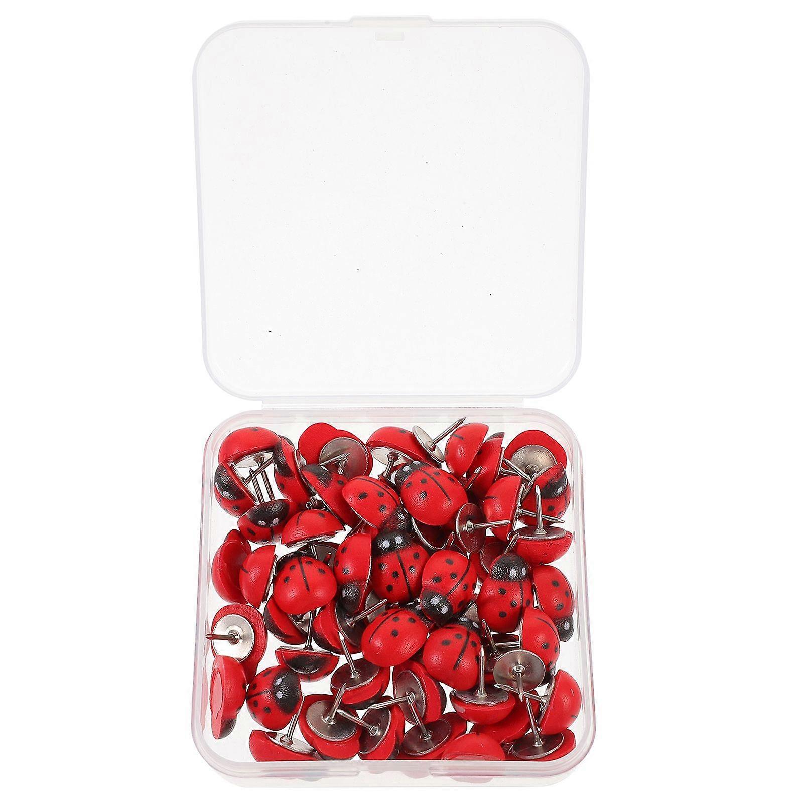 50Pcs Replaceable Push Pin Multi-function Thumbtacks Delicate Thumb Tacks Map Supply