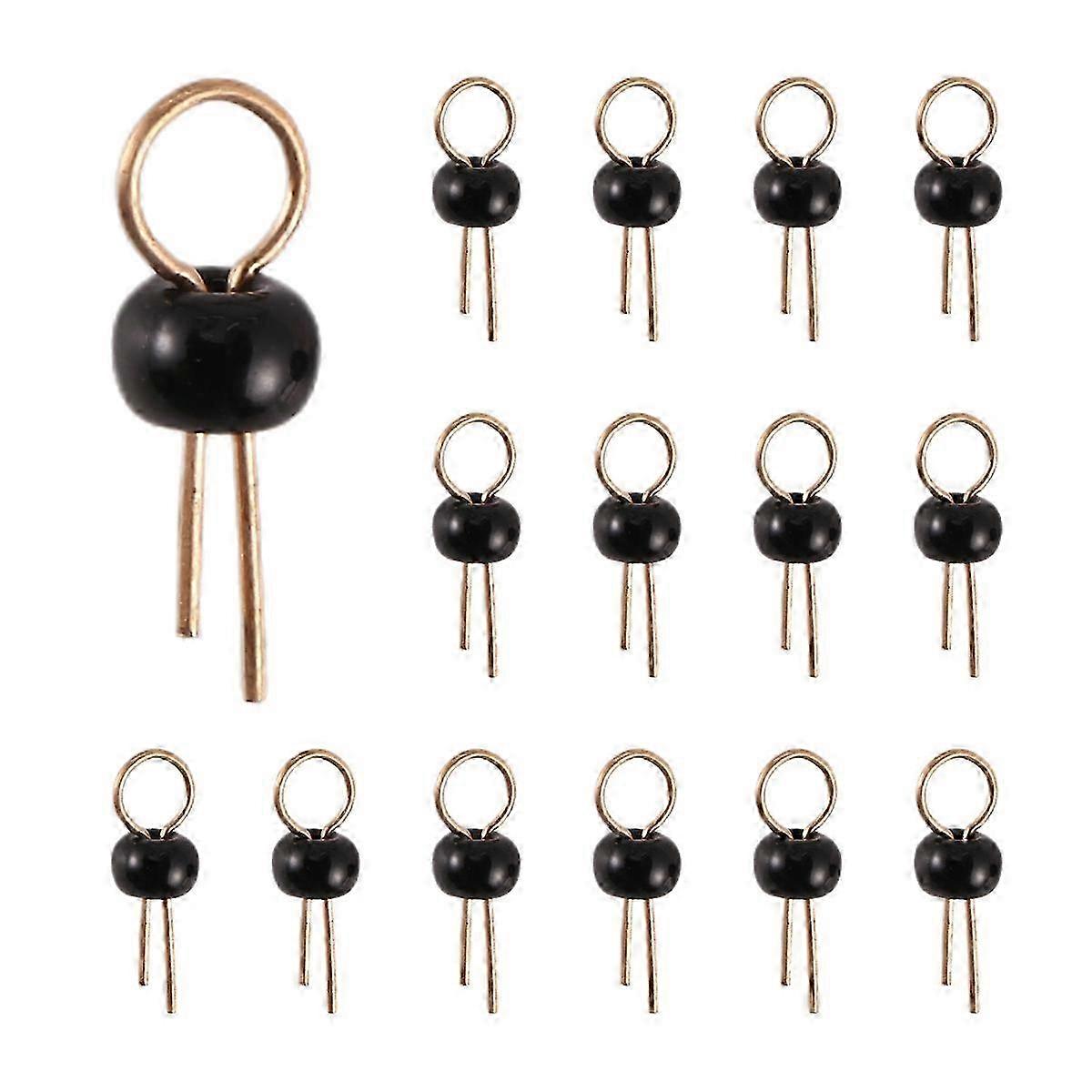 200Pcs Black Gold Tone Soldering PCB Board Breadboard Test Point Pin