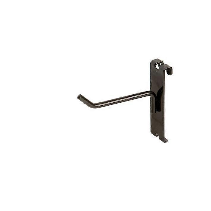 Gridwall Hooks with Wall Mount Brackets, 30 Black Gridwall Accessories for Retail Display
