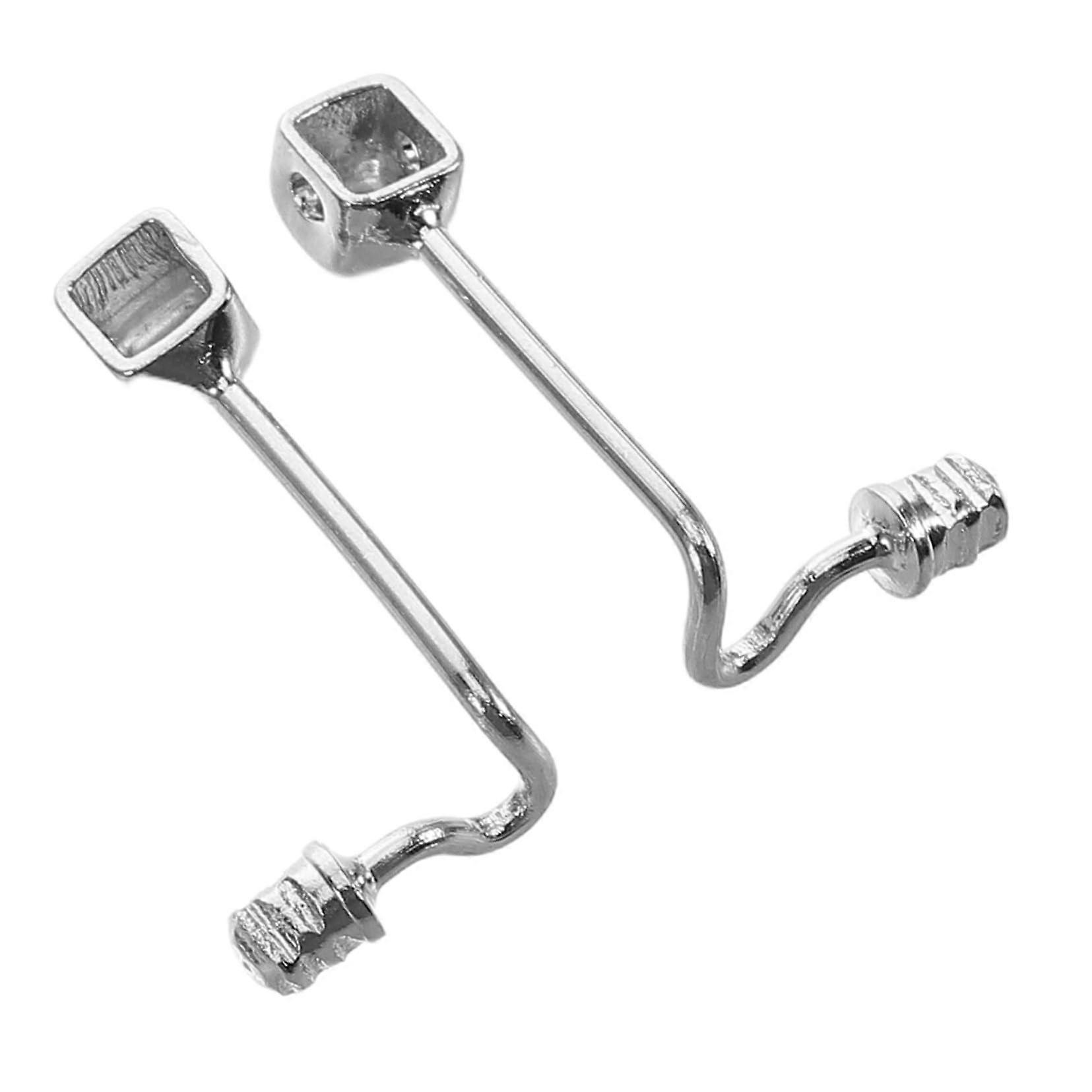 2pcs Stainless Steel Eyeglass Nose Pad Holder Arm Replacement for Secure Frame Stability