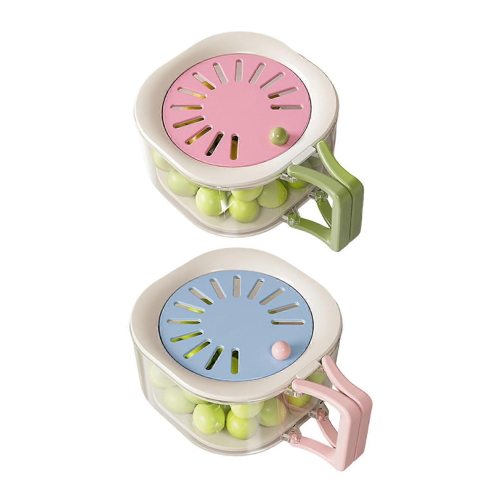 Drain Basket for Kitchen PP PET Strainer Lid For Fruit and Vegetable Storage