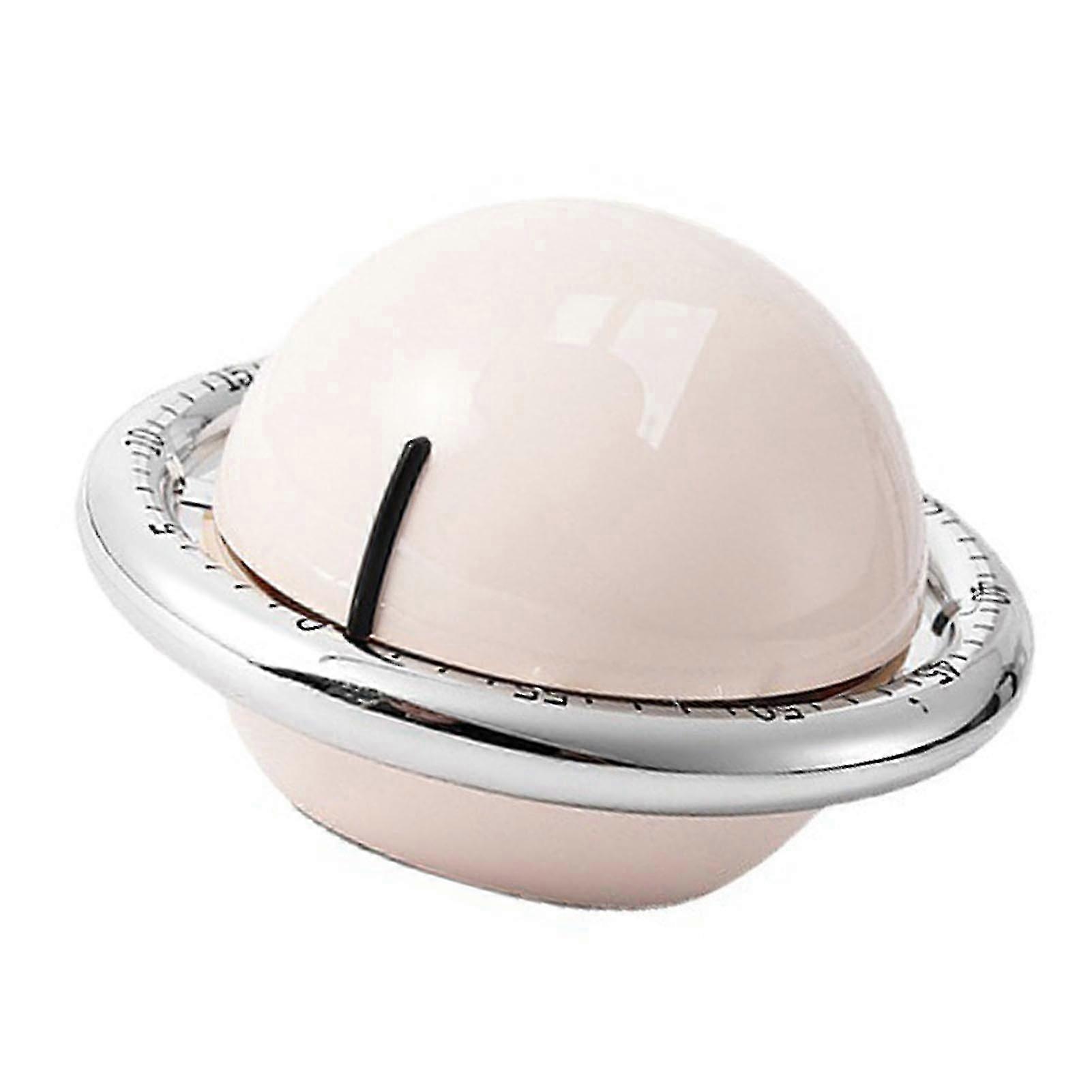 Mechanical Kitchen Timer Beige Compact ABS 104g Easy Use 26s