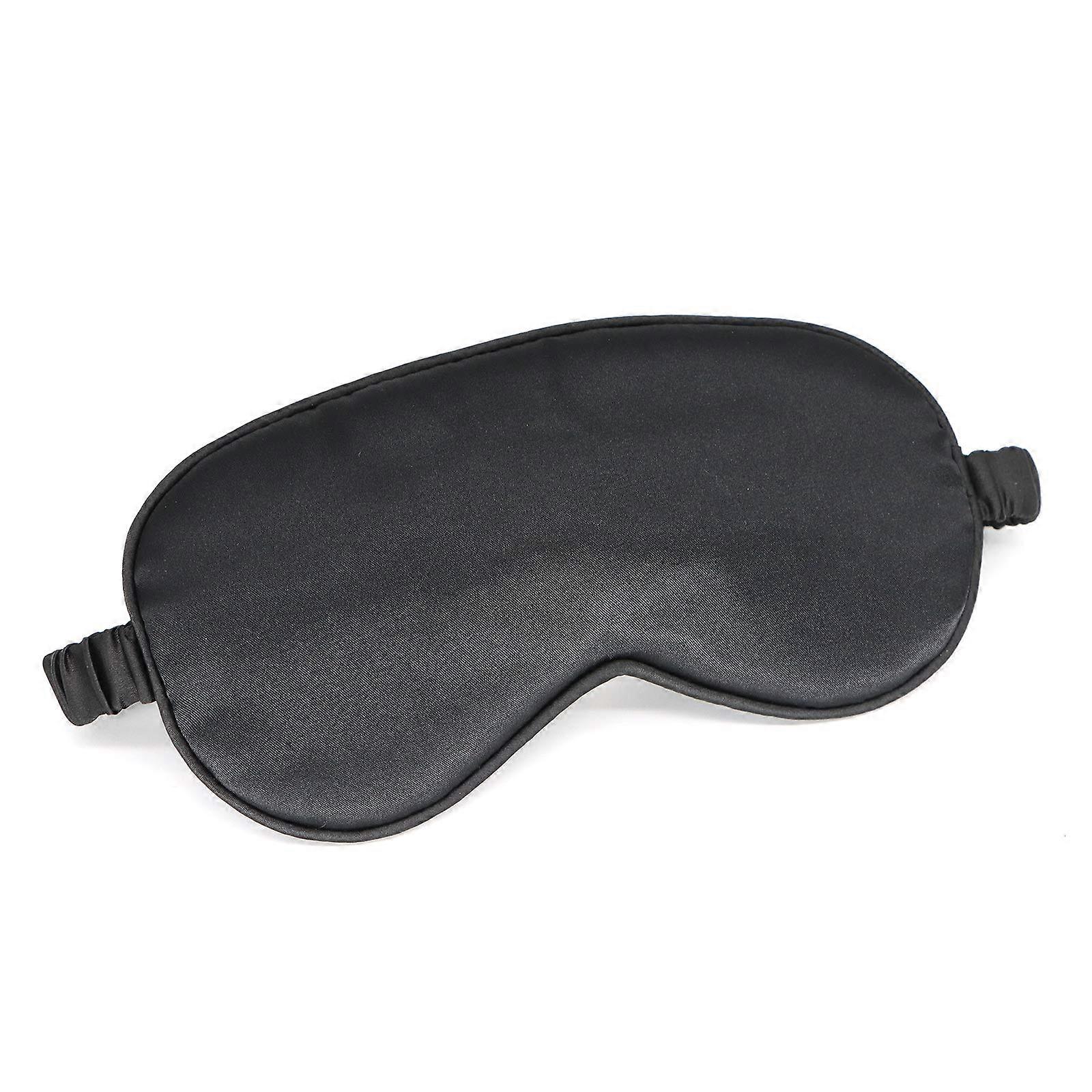Silk Sleep Mask for Sleeping and Travel, Complete Light Blocking, Cotton Padded, Adjustable Strap