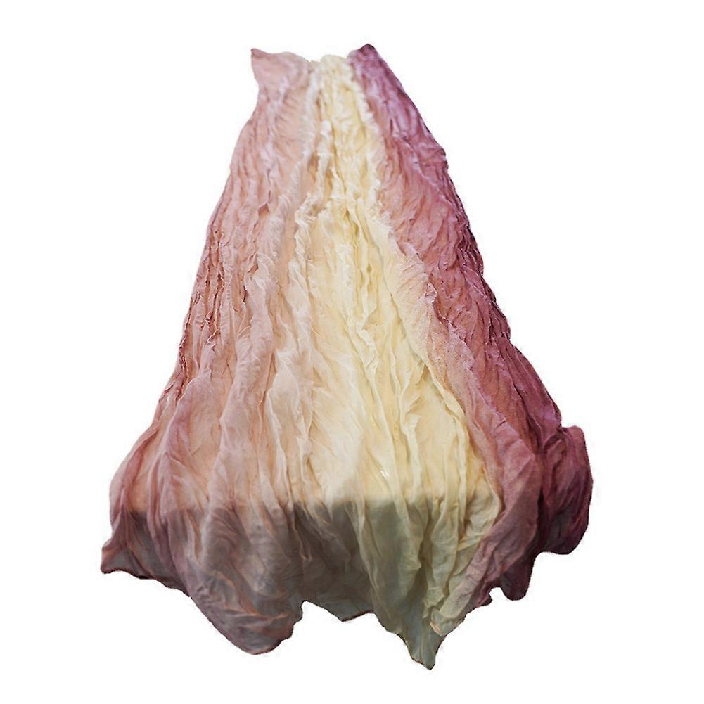 2Pcs Cheesecloth Table Runner Boho Table Runner Gradient Table Runner for Baby Shower Wedding Engagement Bridal Decor