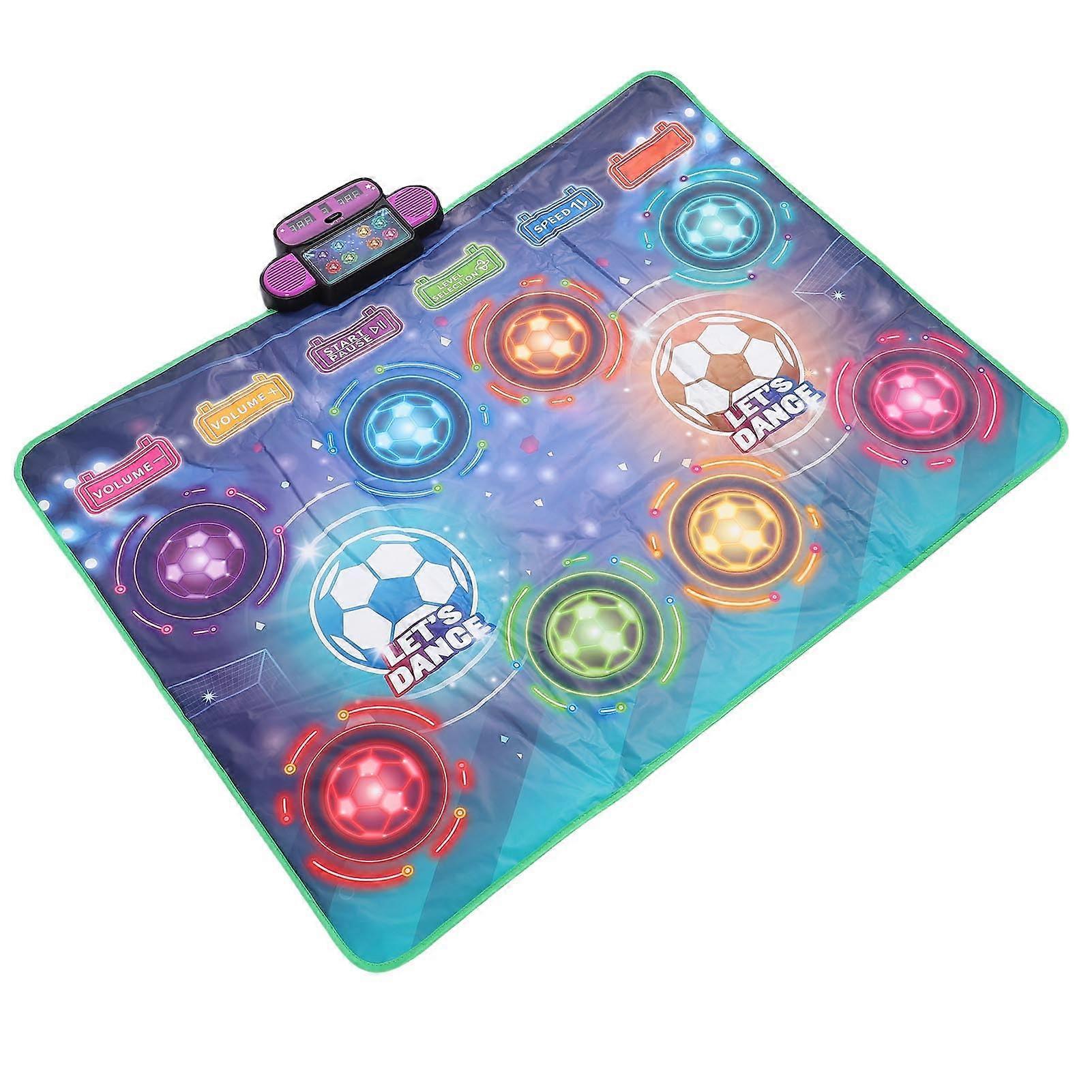 Dual Player Dance Mat with Interactive Game Pad, RealTime Tracking, Large Size for Kids Parties