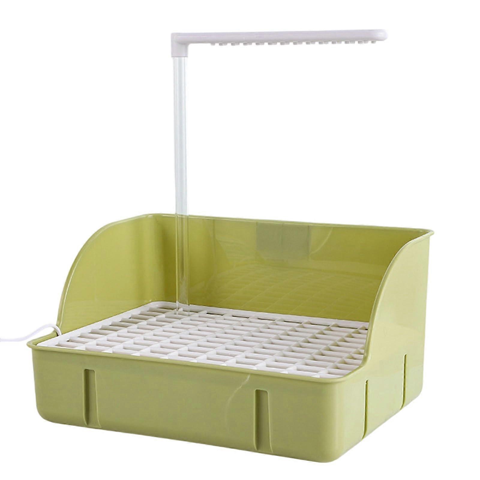 Parrot Shower Bath with Electric Water Circulation, Cage Mounted Automatic Bird Bath for Parrots