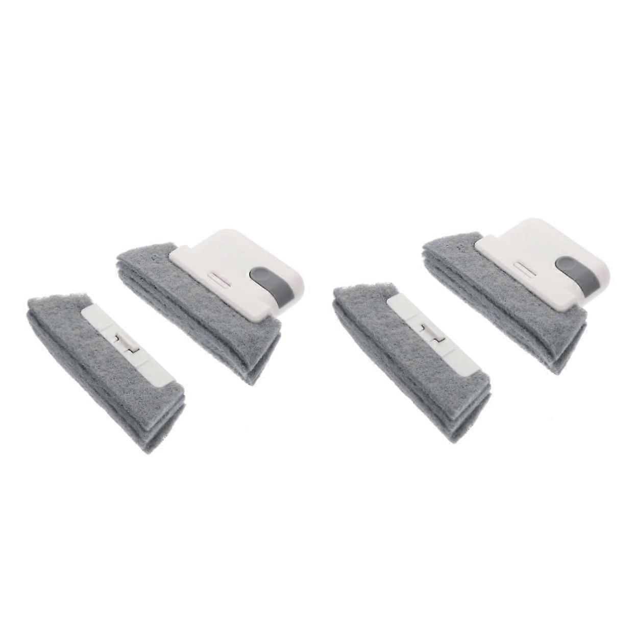 2pcs Window Track Cleaning Brush Set with Removable Head for Deep Gap and Multi‑Purpose Use