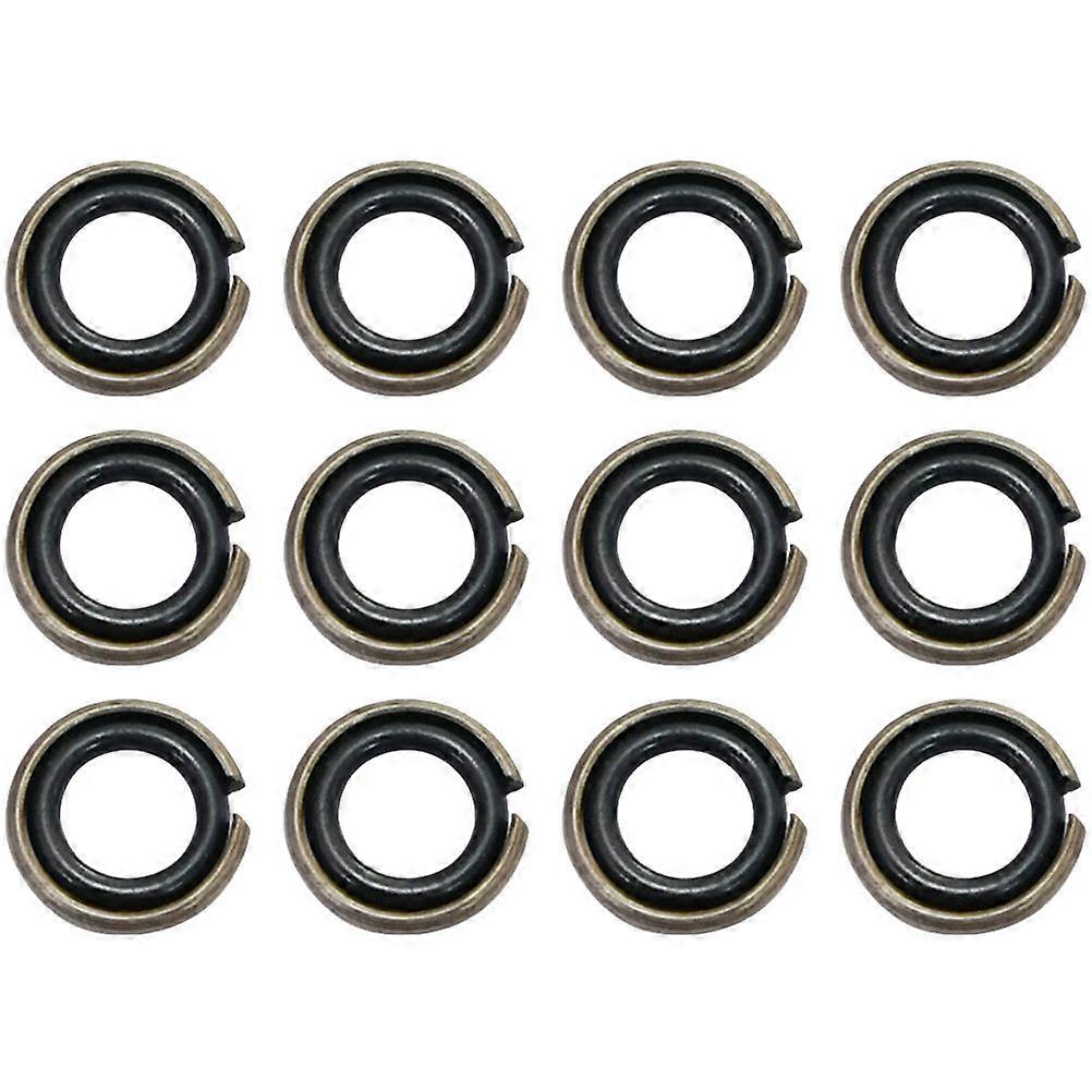 12 Sets Impact Wrenches Retaining Ring Drive Socket Retainer Ring Rubber O-rings