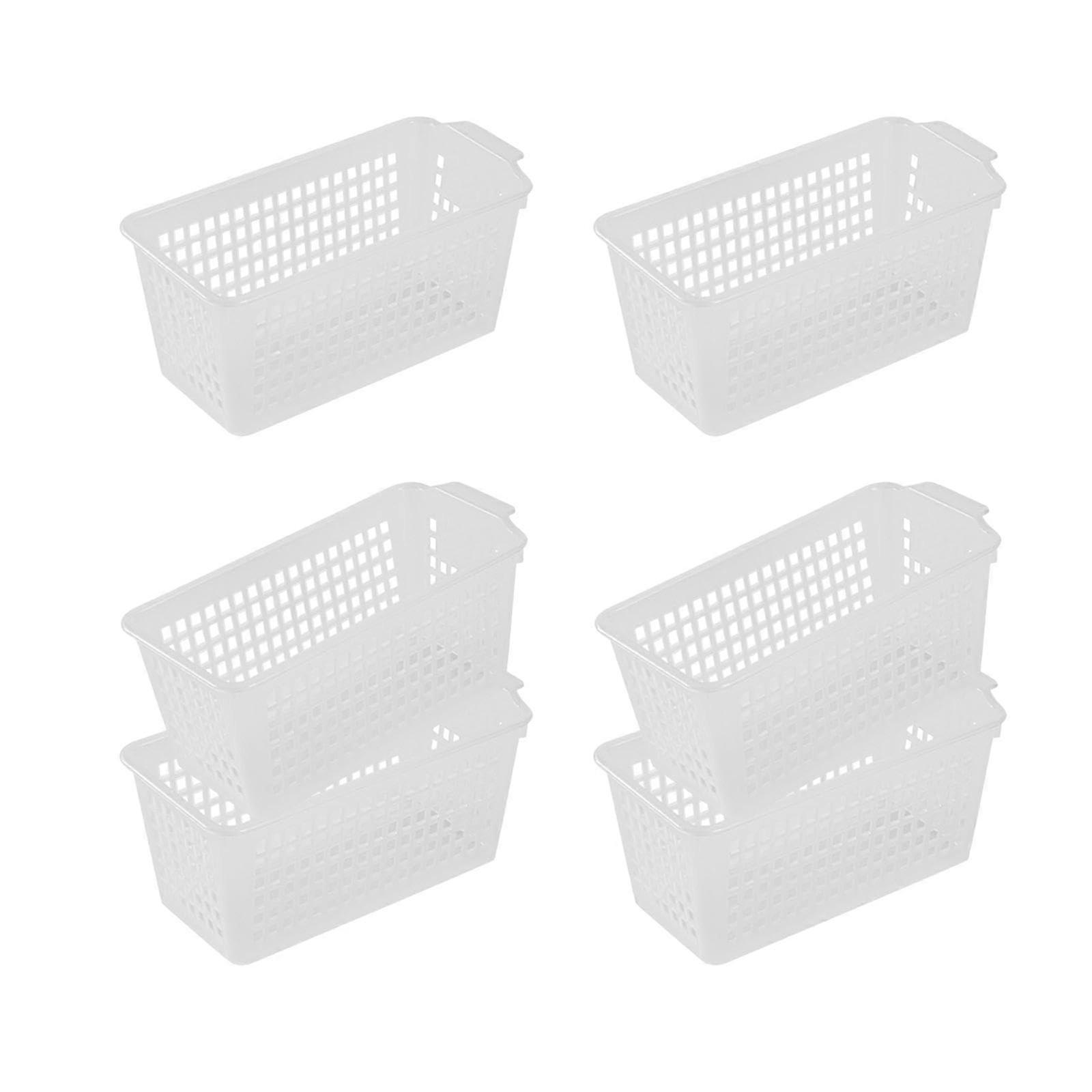 6 Piece Clear Storage Organizer Tray Set for Jewelry Makeup Bathroom Dorm Clutter