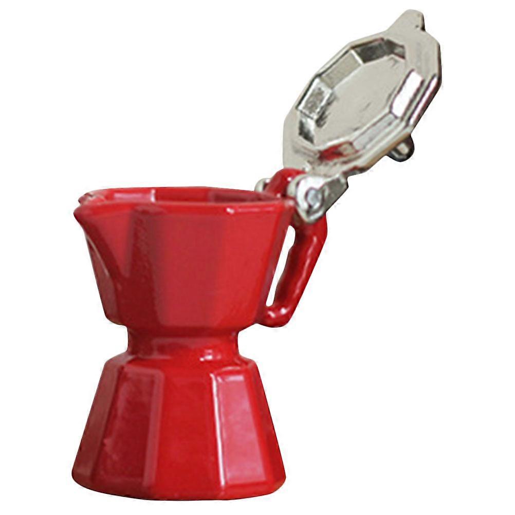 Mini Coffee Machine Model Alloy Decoration for Mini House Accessories