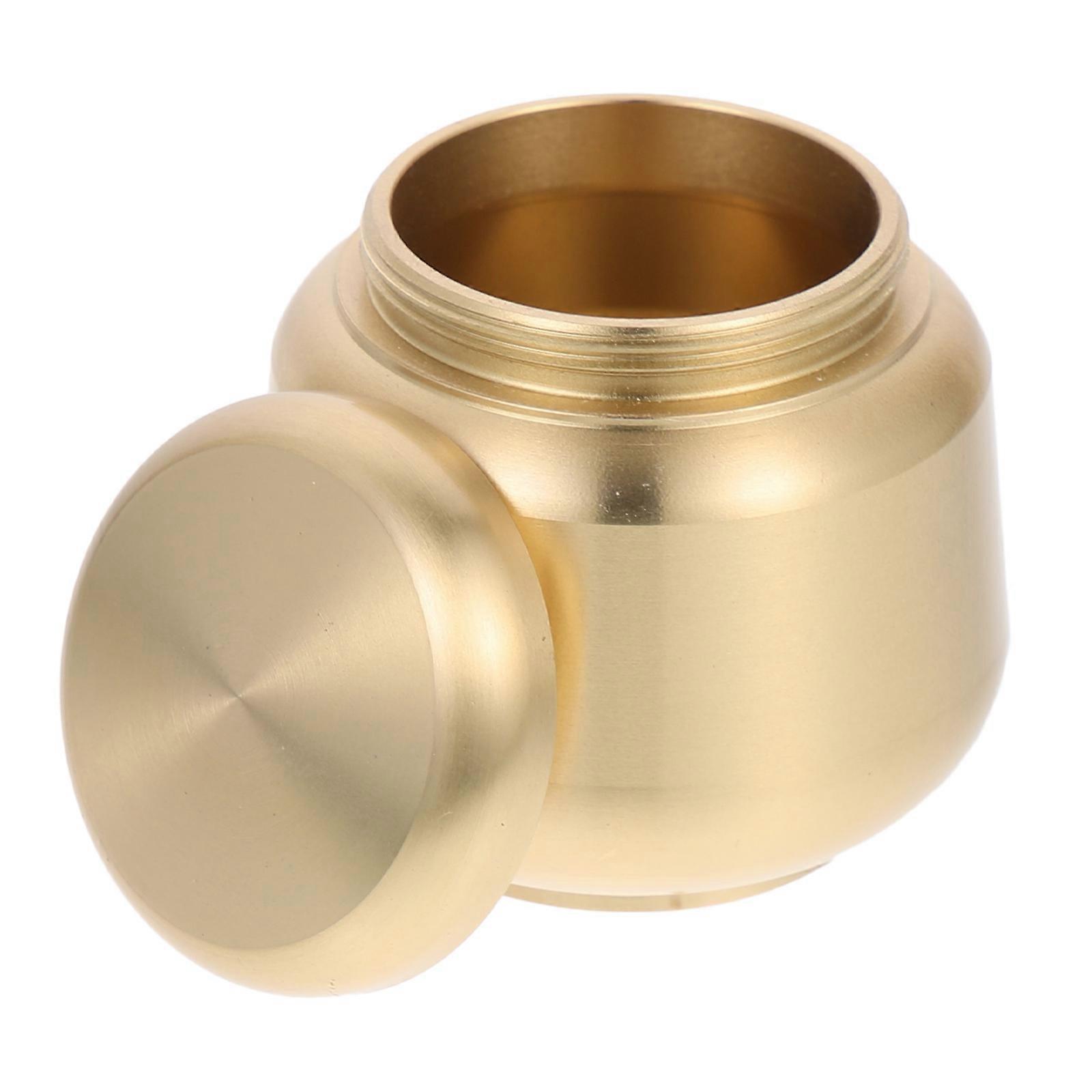 Mini Copper Ashes Urn for Storage Round Durable Storage Container